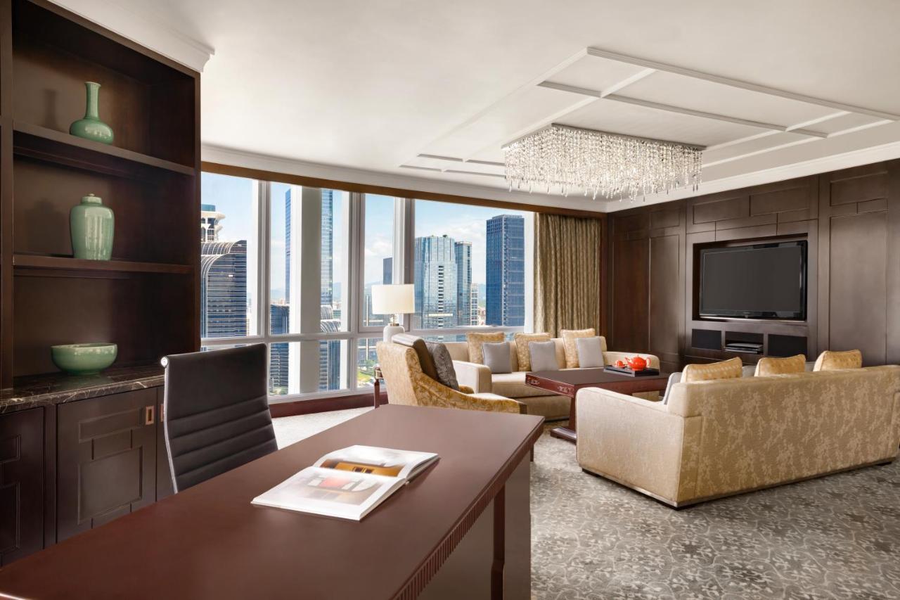 Futian Shangri-La, Shenzhen,Near To Shenzhen Convention&Exhibition Centre, Futian Railway Station Eksteriør bilde