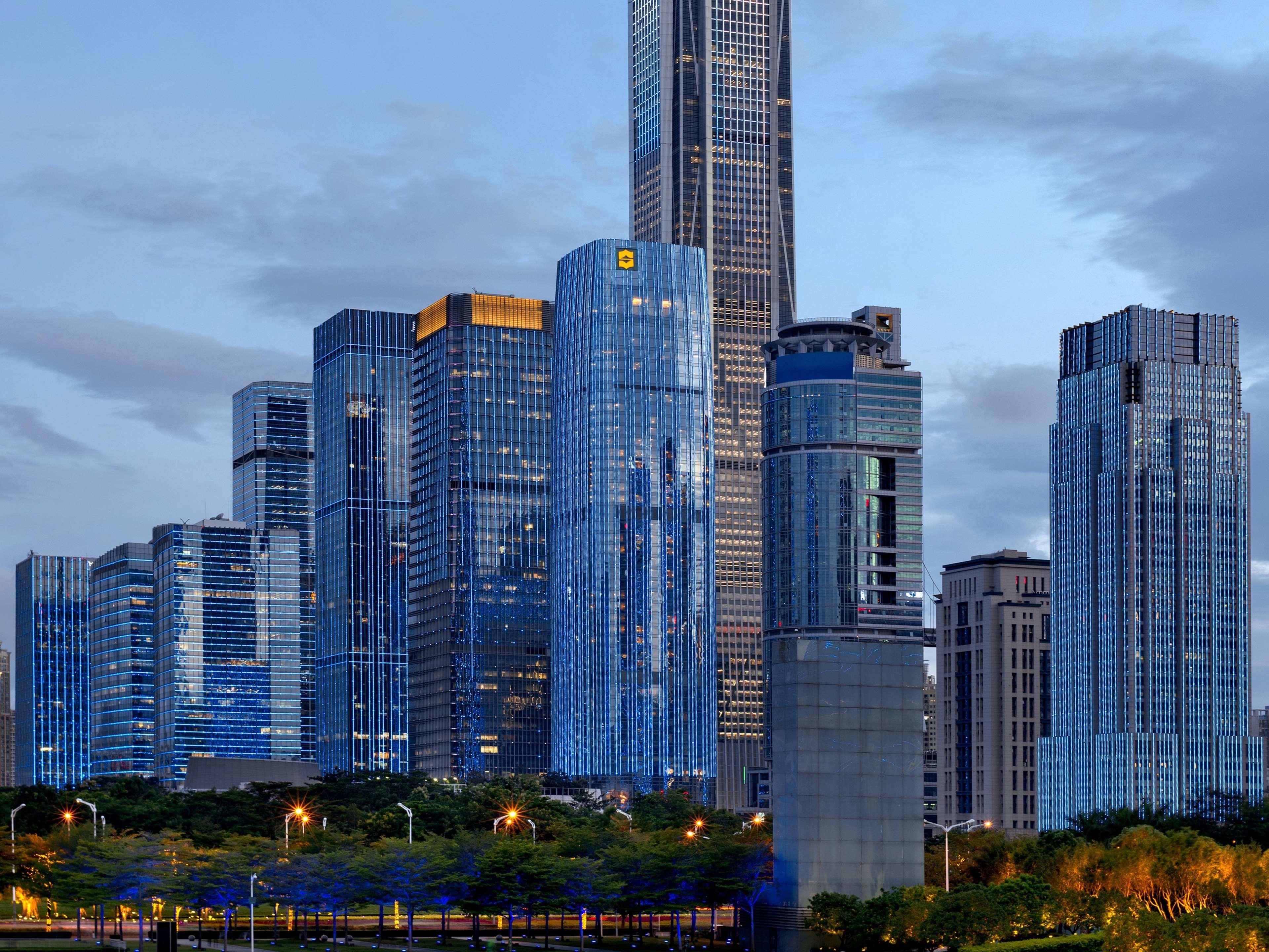 Futian Shangri-La, Shenzhen,Near To Shenzhen Convention&Exhibition Centre, Futian Railway Station Eksteriør bilde